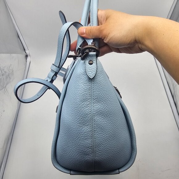 Coach Pebbled Elise Satchel 79316 Waterfall - Picture 4 of 8